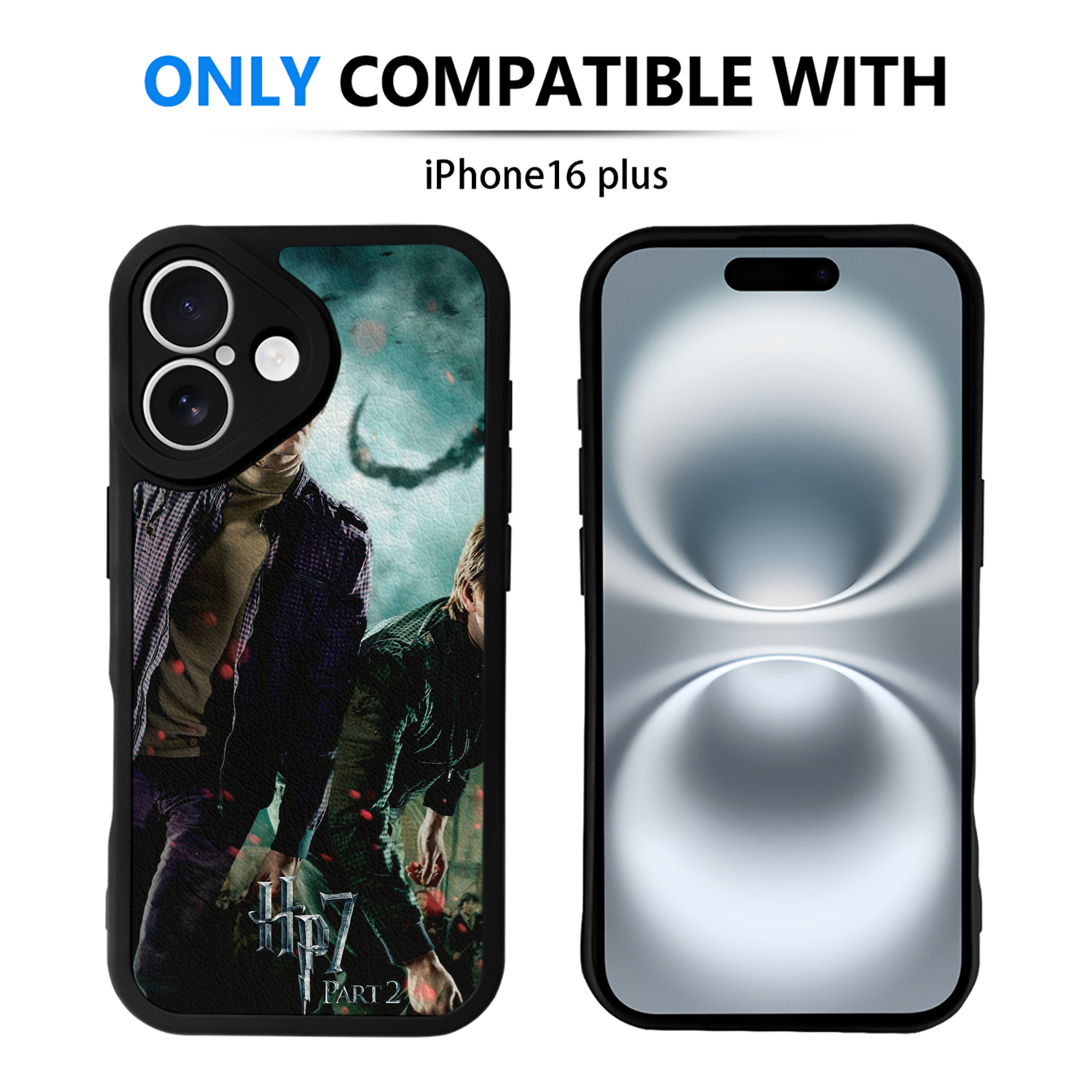 （画像用） Harry Potter ハリー・ポッターシリーズ 【iPhone 16シリーズ対応】シリコンスマホケース（レザー調） 材質：シリコン
